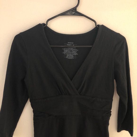 Patagonia Margot 3/4 sleeve black dress xs - Picture 4 of 5